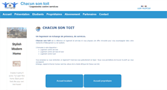 Desktop Screenshot of chacunsontoit.fr